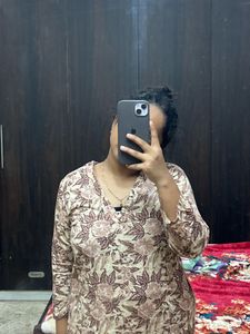 Beautiful Floral Print Kurta