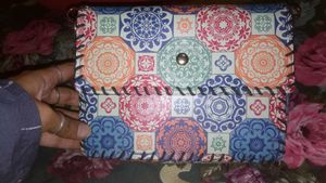 Boho Tile Print Clutch Wallet