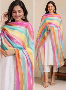 Vibrant Striped Dupatta