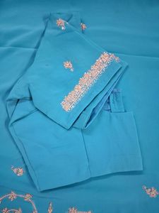 Zardozi Hand Work Saree With Blouse