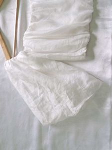 Croset Top with Puff Sleeves