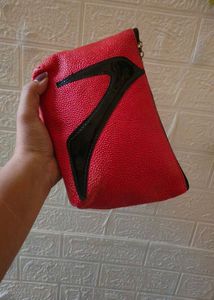 Chic Red High Heel Clutch Pouch