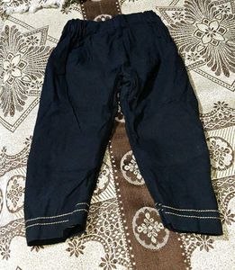 Traditional Black Kurta Pajama With Topi