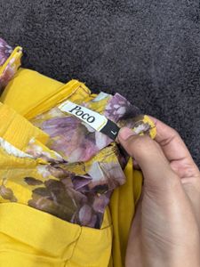 Stylish Yellow Fit &amp; Flare Dress