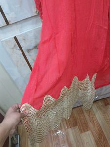 Pink &amp; Gold Embroidered Kurti