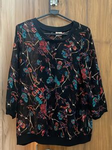 Only sheer printed top