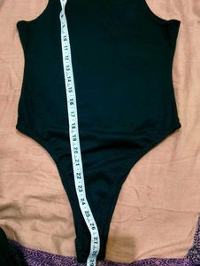Sleeveless Black Bodysuit