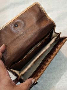 Longchamp Paris Brown Leather Wallet