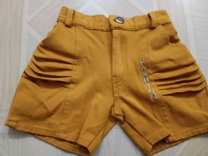 Cute Floral Top and Yellow Shorts Set