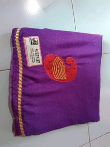 Printed (Worked) Saree With Blouse