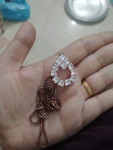 Sparkling Teardrop Pendant Necklace