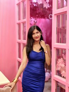Royal Blue Ruched Mini Dress