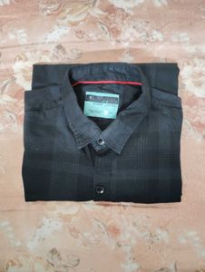 Men's Black Checkered Shirt