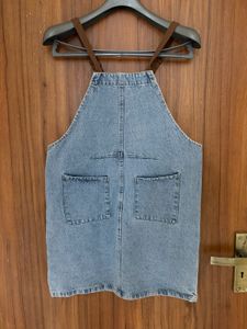 Denim Pinafore Dress