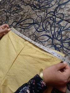 Beige Silk Pants