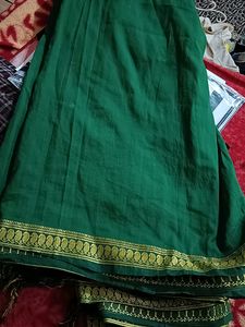 Saree With golden Border