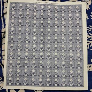 Sheet of 100 stamps Subramania Bharati