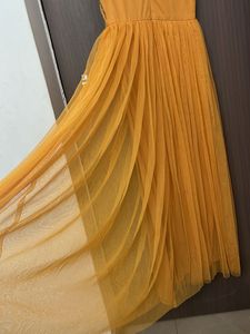 Stunning Embellished Orange Gown for L &amp; xl