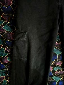 Black Cargo Jeans