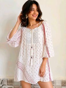 🔥BUY 1, GET 1 FREE🔥Boho White Mini Top