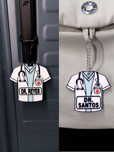 Customisable Name Doctor's Coat Keychain