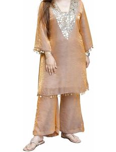 Elegant Mirror Work Kurta Set