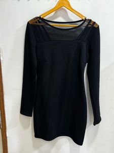 Black sheer dress