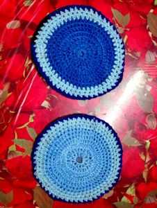 HANDMADE CROCHET COASTERS (Set of 2)