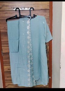 Beautiful Blue Kurta Set with Dupatta