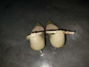 Elegant Beige olive nude Ankle Strap Heels