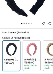 Black Velvet Braided Headband