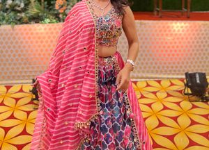 Baby Pink Multicolor Lehnga Choli