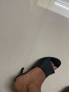 French Connection Black Mules