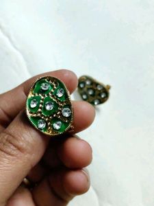Vintage Green Earrings
