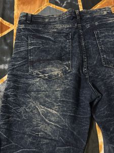 Men's Distressed Moto Jeans