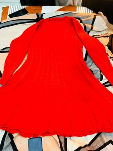 Red Long Sleeve Dress