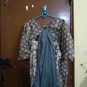 Elegant Printed Kurta Set with Dupatta