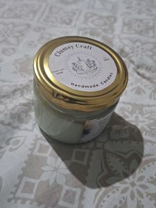 Floral Candle in Glass Jar