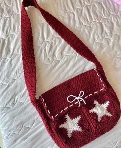 Crochet Messenger Star Bag