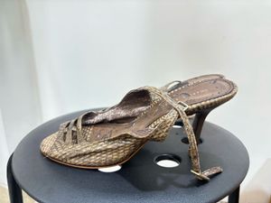 Stylish Snake Print Stiletto Heels