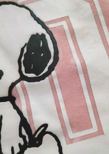 Snoopy Peanuts Light Pink Full Sleeves Tee