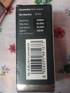 Myglamm manish Malhotra NailLacquer Blush Cashmere