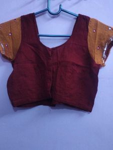 Stylish Ethnic Blouse with Mirror Work