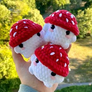 Handmade Crochet Mushroom Plushies
