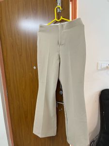 Stylish Beige Flare Pants
