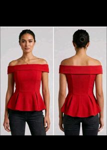 CLEARANCE SALE!💗Chic Off-Shoulder Peplum Top