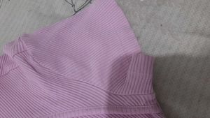 Lavender Cut-Out Fit &amp; Flare Dress