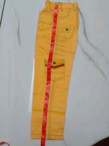 Green Biker Vest &amp; Yellow Pants Set