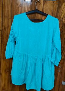 Light Blue Embellished Kurta
