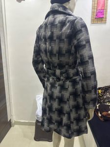 Stylish Checked Trench Coat